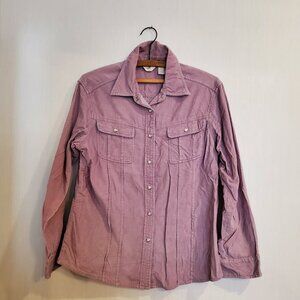 J.Jill Corduroy Shirt Women’s Long Sleeve Button Down  Size Medium